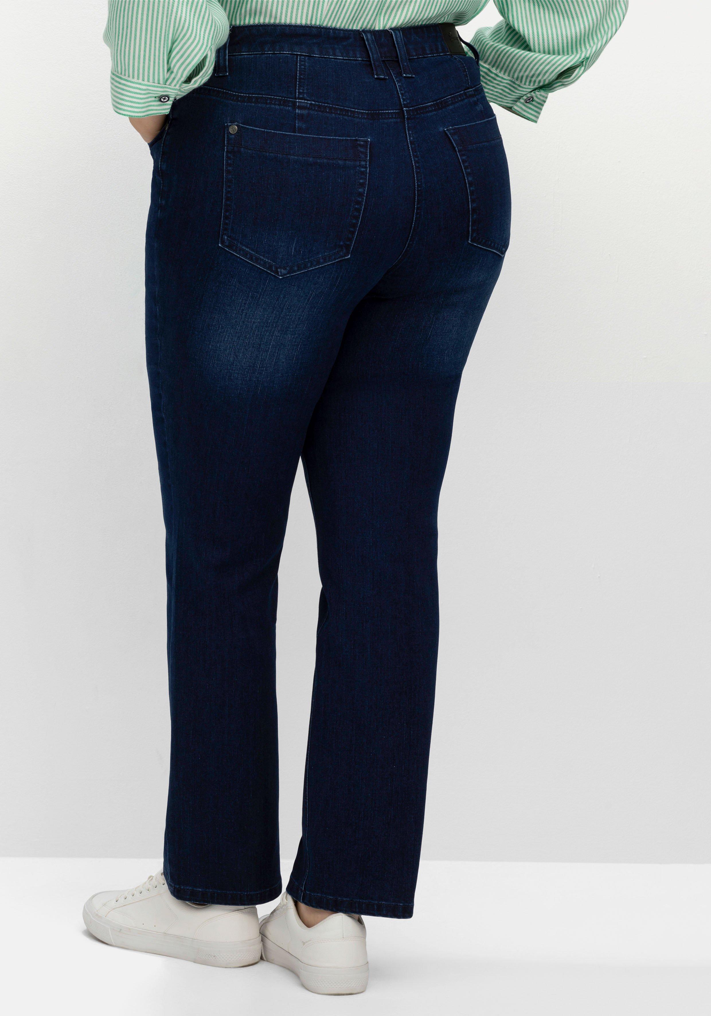 Gerade Jeans mit Biesen