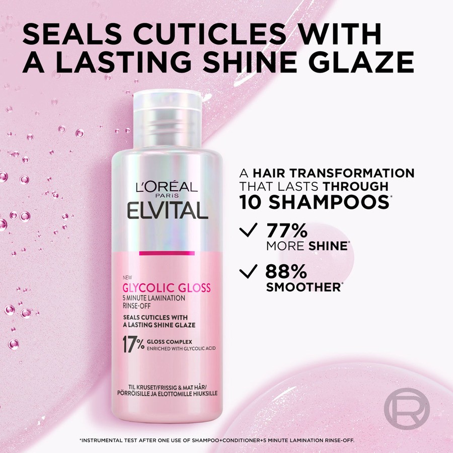 L'Oréal Paris Elvital Glycolic Gloss 5 Minutes Shine Treatment 200ml