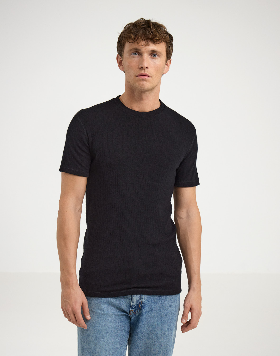 T-shirt van merinowol voor heren