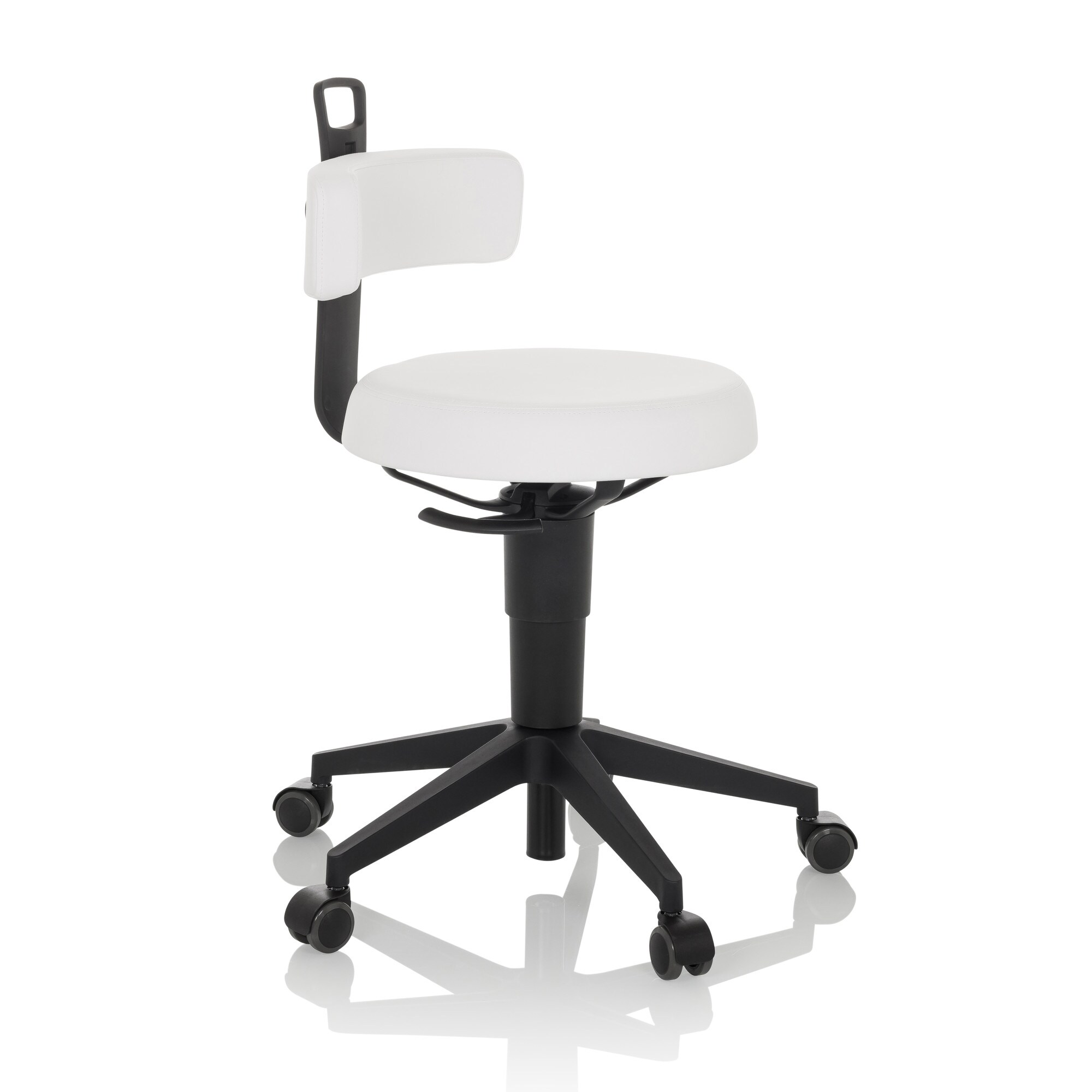 Drehhocker TOP WORK FLEX PU Kunstleder ohne Armlehnen hjh OFFICE