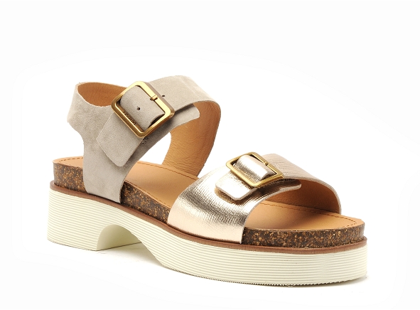 Fugitive nu pieds plats femme midor kaki