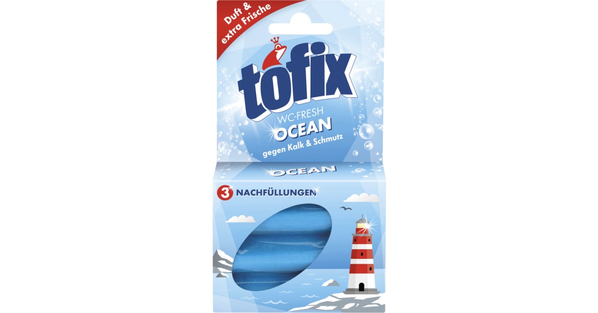 Tofix WC-Fresh Ocean Nachfüllung 3er-Packung