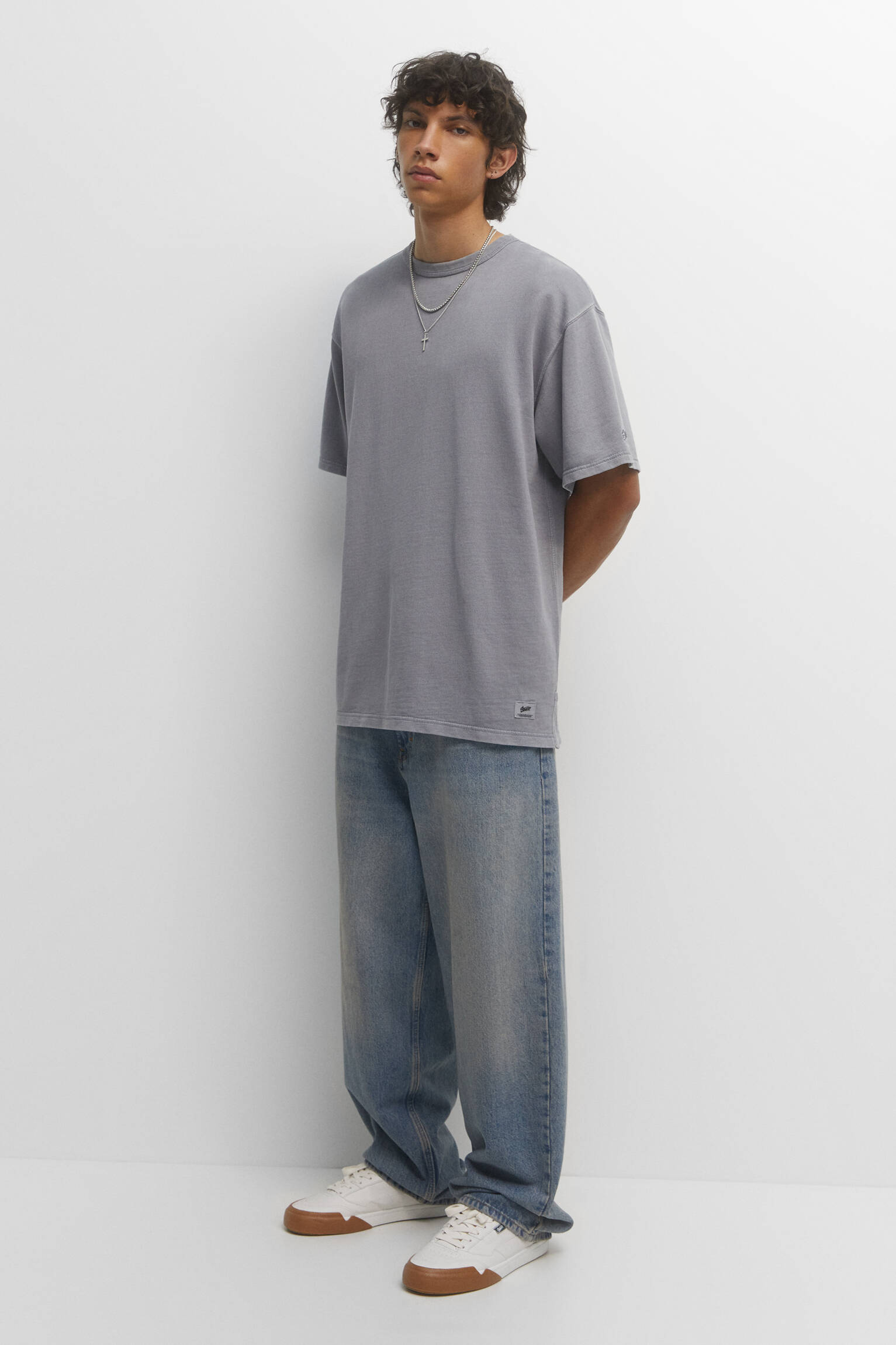 CAMISETA DE LÃ - CINZA