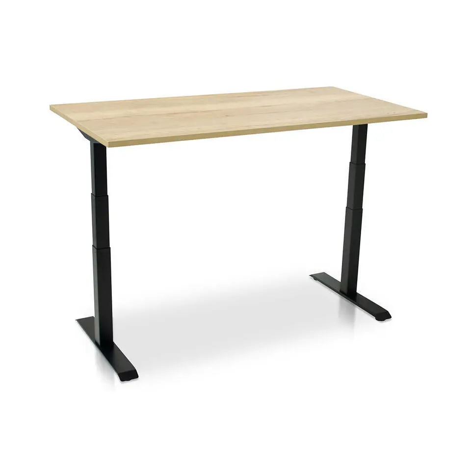 MRC PRO elektrisch ARBO zit-sta bureau - 120x80 cm robuust eiken