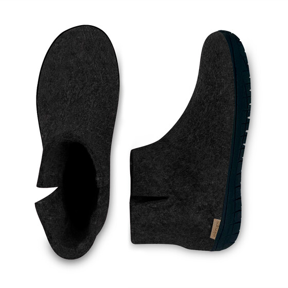 GLERUPS Low Boot Black Rubber/ Charcoal