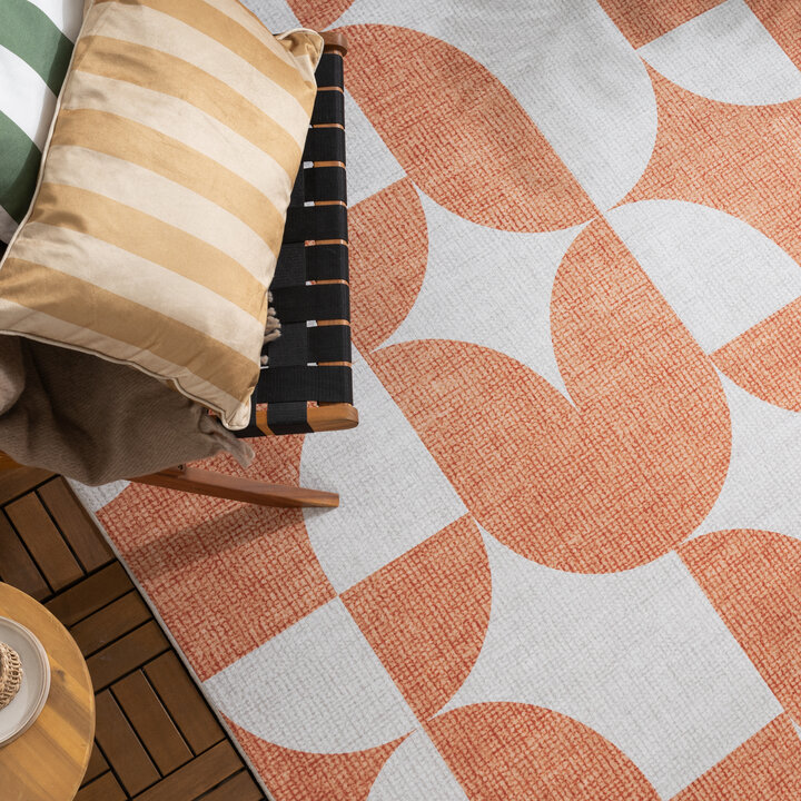 Abstract buitenkleed - Groovy Tiles Terra