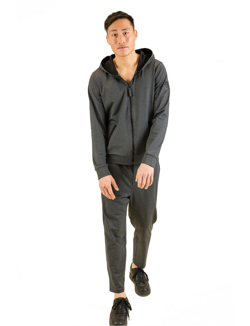 HBT URBAN | CHRIS LOOSE PANTALON HOMME GRIS CHINÉ/NOIR