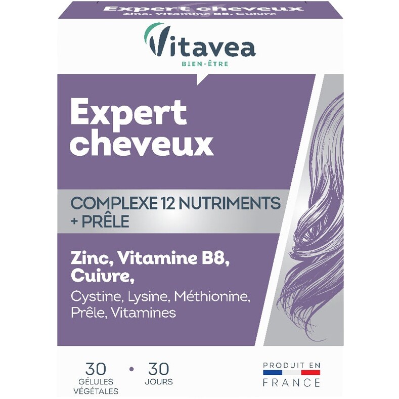 Cure expert cheveux - Complexe 12 nutriments & prêle - 1 mois