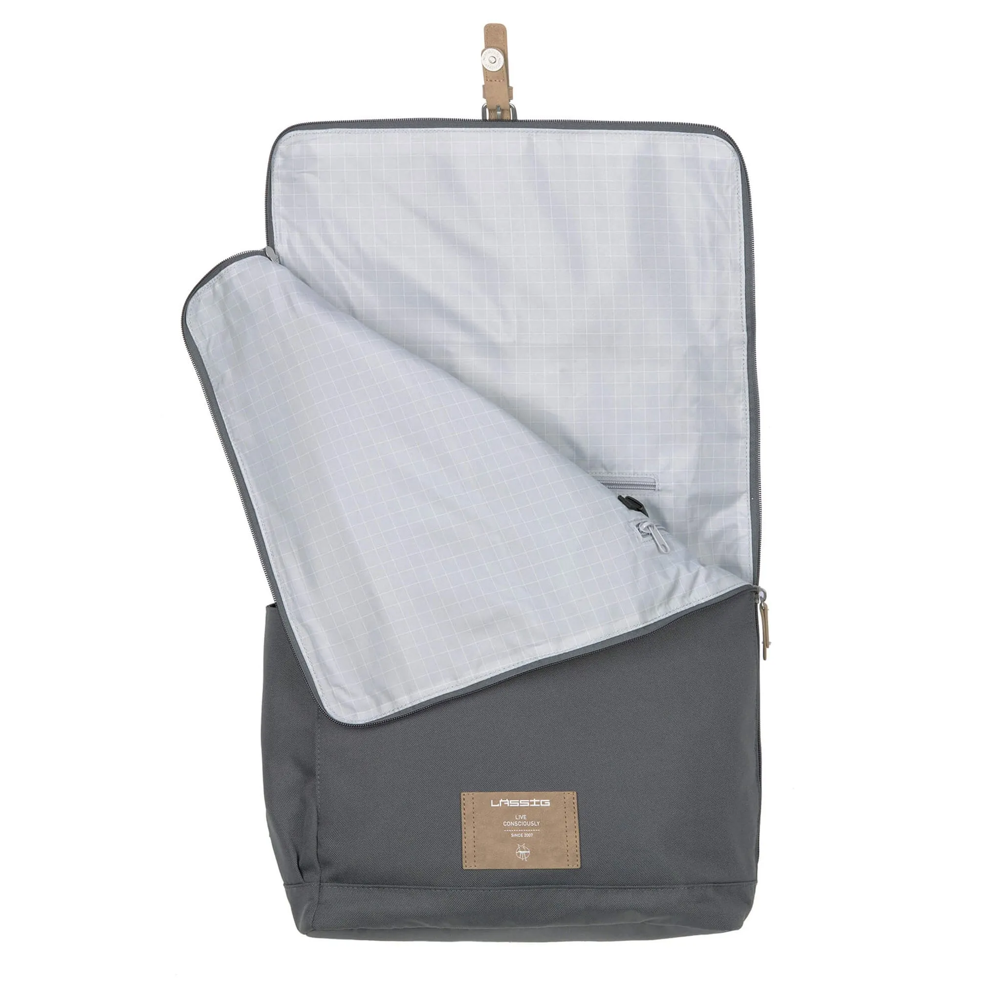 Lassig Sac à Couches Rolltop - Anthracite
