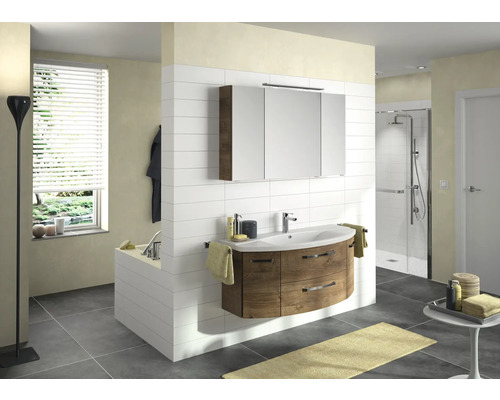 Jungborn wastafelmeubel VENTITRE BxHxD 116,3 x 49,2 x 46 cm Frontkleur eiken ribbeck houtdecor
