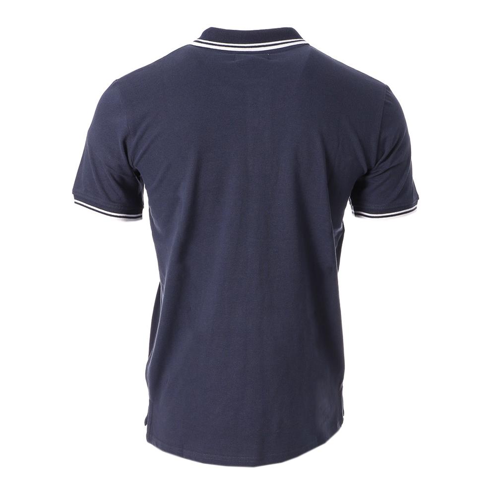 Lee Cooper Polo Blanc/Marine Homme Lee Cooper Opan554
