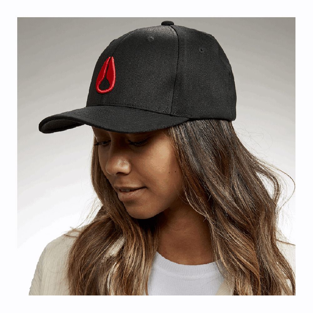 Nixon DEEP DOWN - Casquette black/red