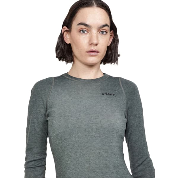 T-shirt thermique CRAFT CORE WOOL MERINO LS TEE W JUNIPER-MELANGE