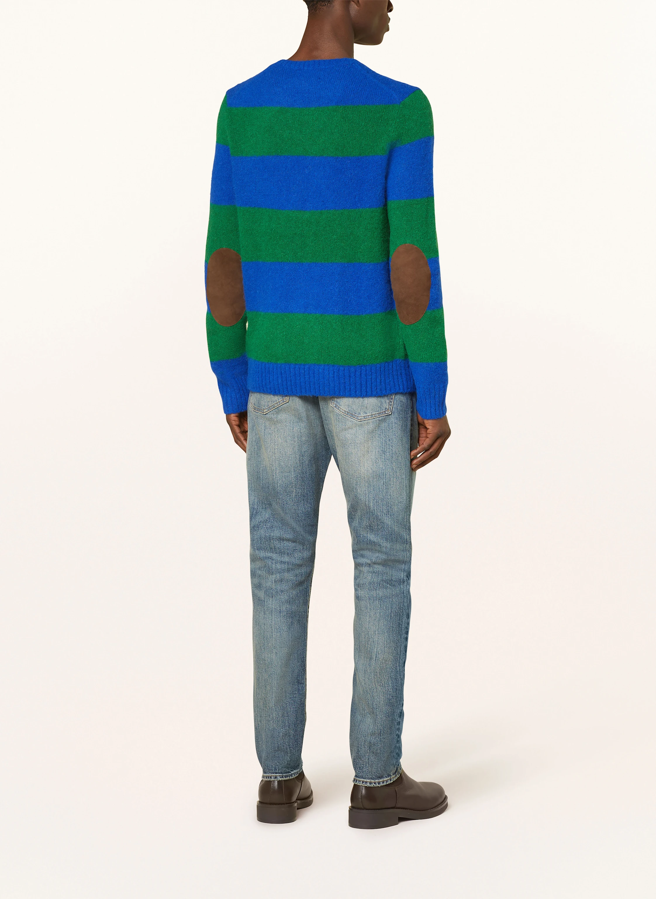 POLO RALPH LAUREN Pullover mit Alpaka und Leder