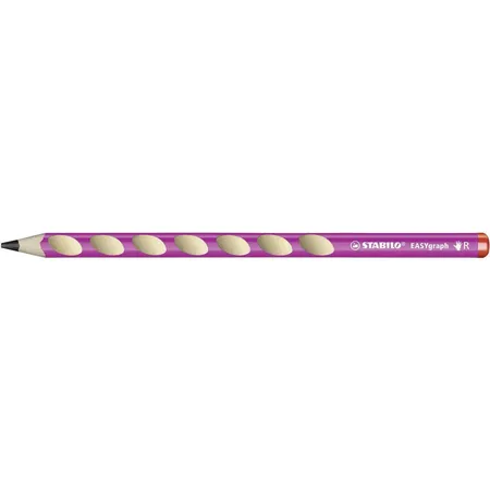 Ergonomischer Dreikant-Bleistift für Rechtshänder - STABILO EASYgraph in pink - Einzelstift - Härtegrad HB