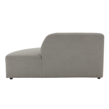 Modulaire bank Lieve eindstuk hoek rechts groot model taupe stof