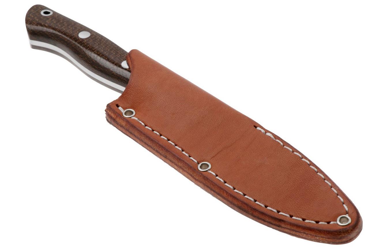 Bark River Mini Aurora CPM 3V, Tan Burlap Micarta, bushcraftmes