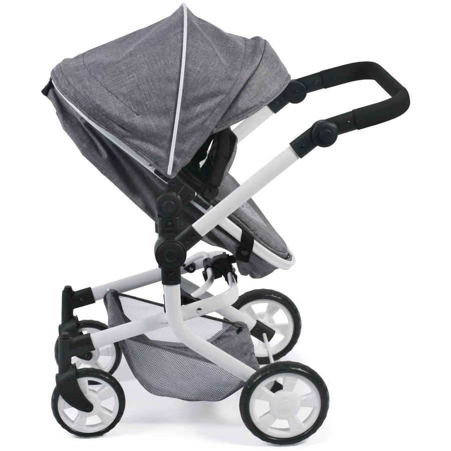 BAYER CHIC 2000 Kombi-Puppenwagen MIKA Jeans grey
