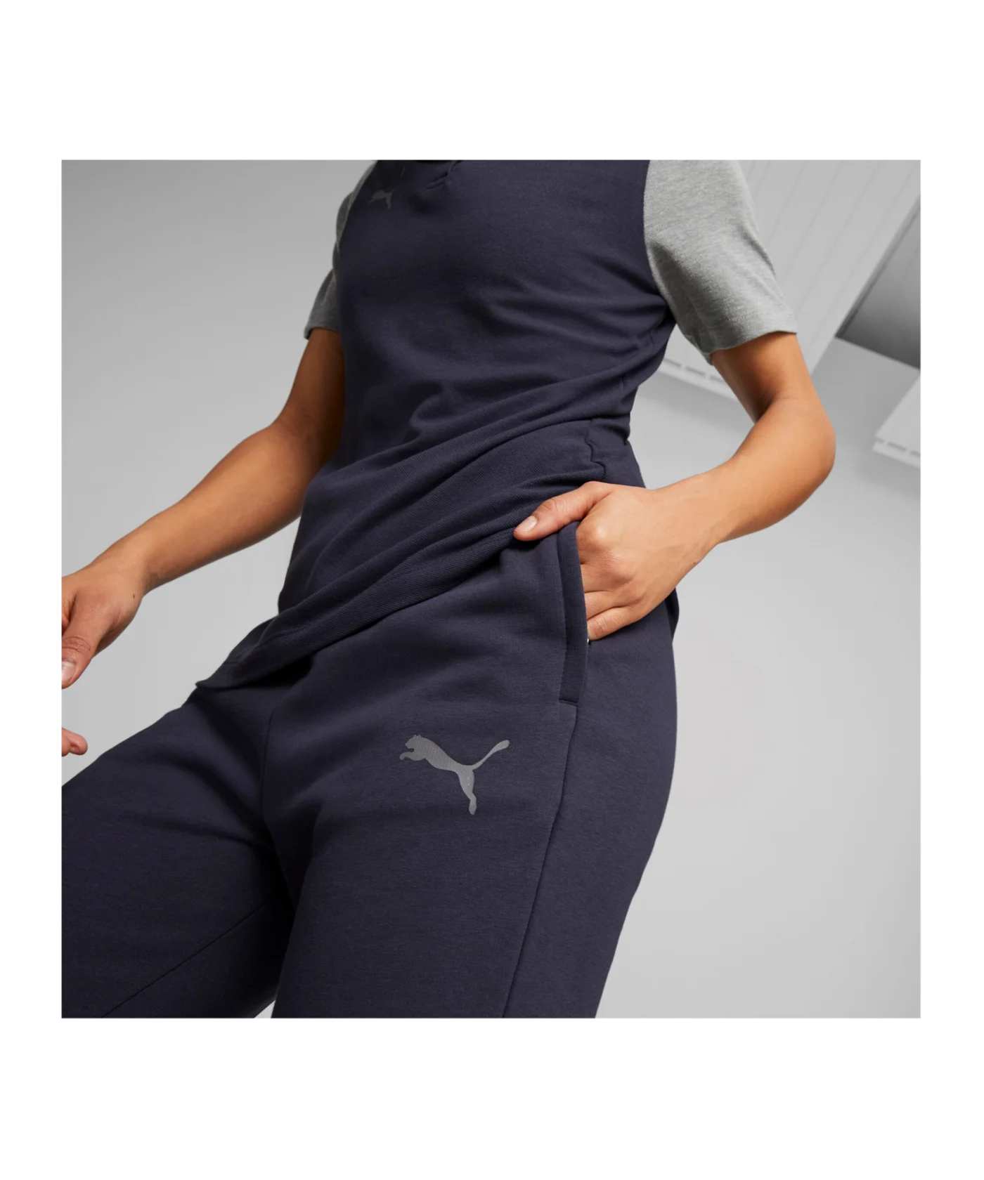 PUMA teamCUP Casuals Jogginghose Damen Blau F06