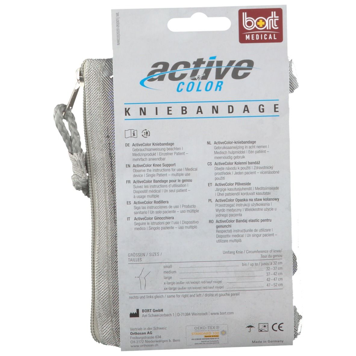 BORT ActiveColor® Kniebandage Gr. XL schwarz