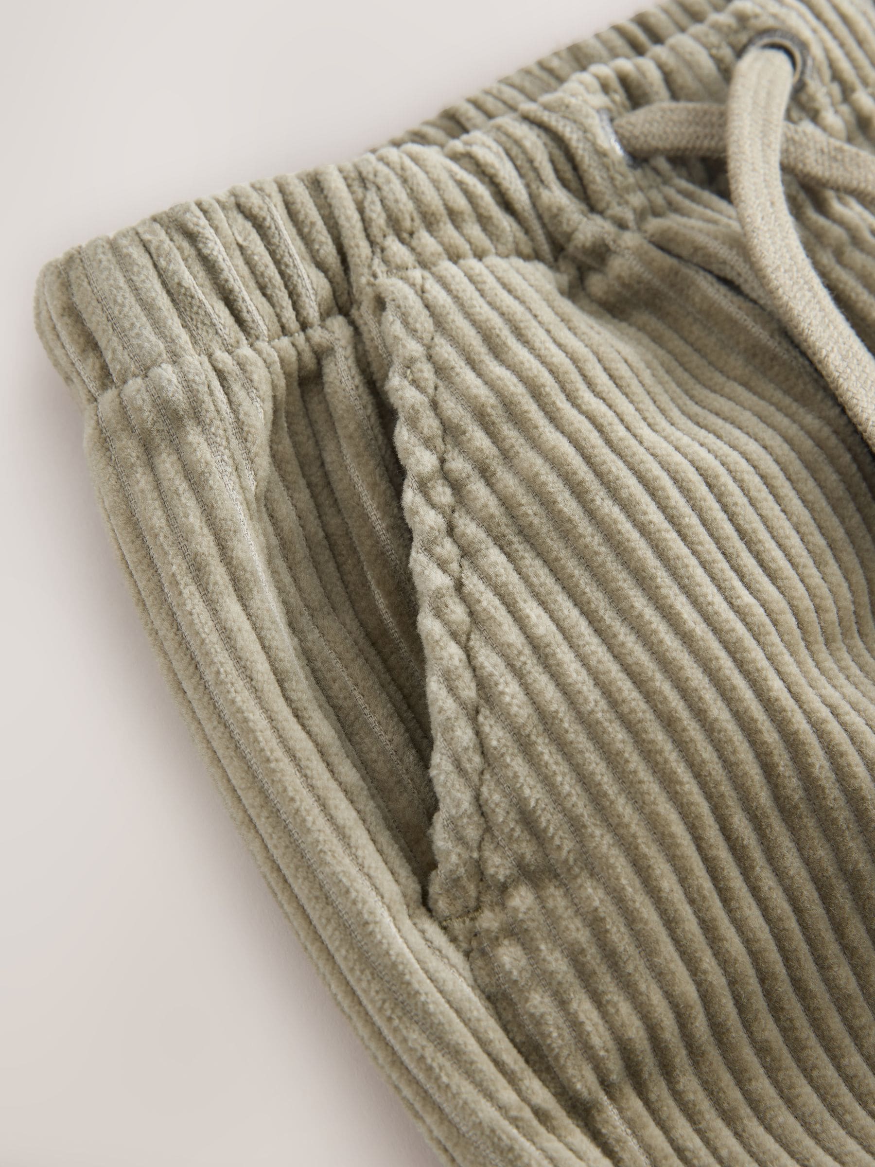 Grijs-groen - Corduroy instapbroek (3mnd-7jr)