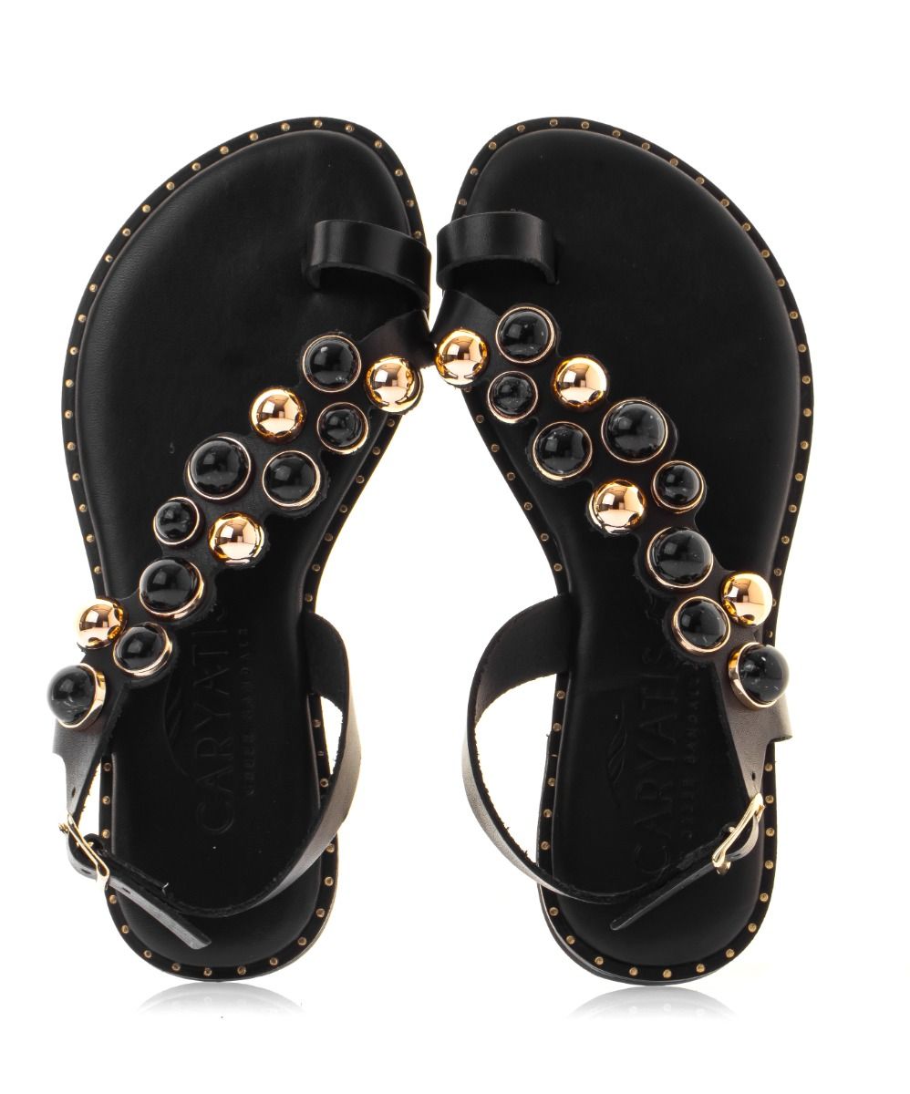 Caryatis Leather Sandals