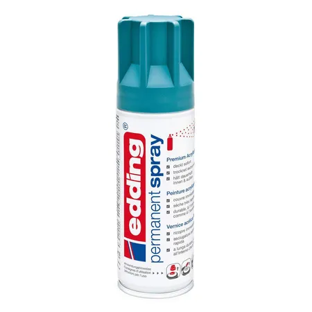 edding 5200 Permanent Spray Premium-Acryllack, seidenmatt, 200ml, petrol