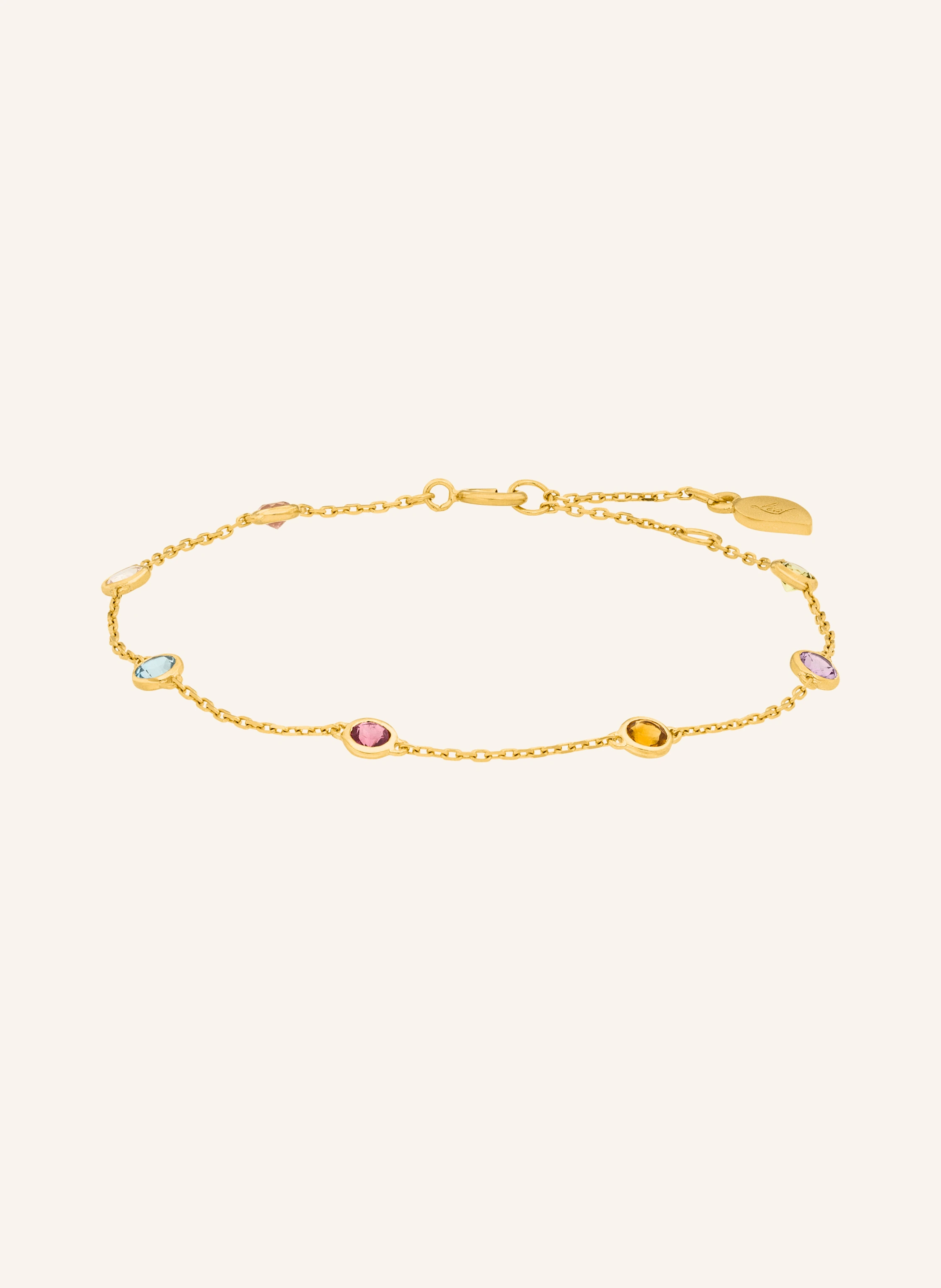 Leaf Armband FINE GEMS aus14 Karat Gelbgold