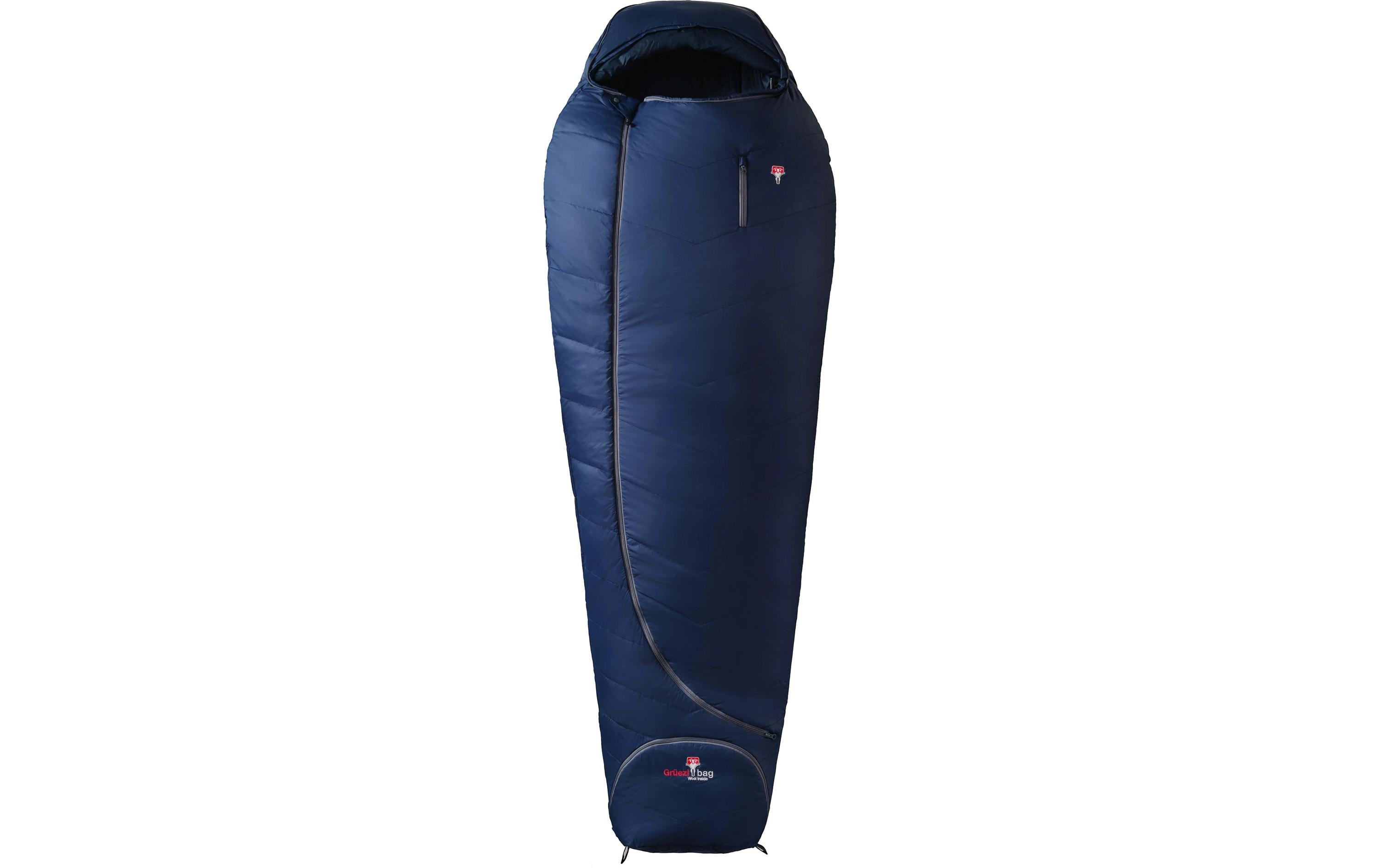 Schlafsack Biopod Wolle Zero Nylon, Night Blue<br>Hochwertiger leichter Schlafsack