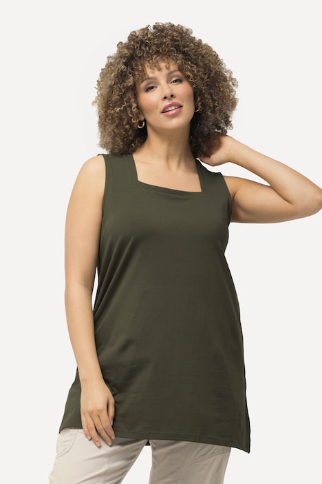 Longtop, Classic Fit, Carree-Ausschnitt, ärmellos