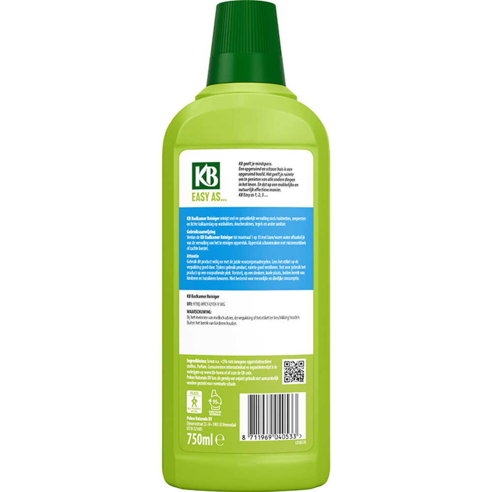 KB Easy Badkamerreiniger Concentraat 750 ml