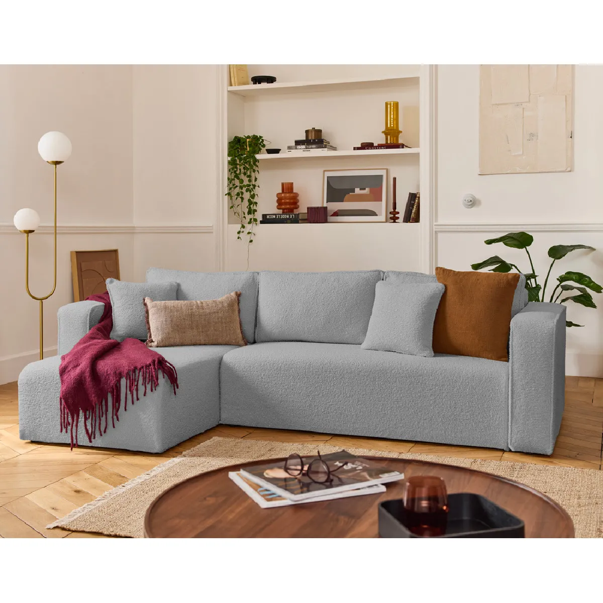 Bestmobilier Housse Topaze - Gris clair