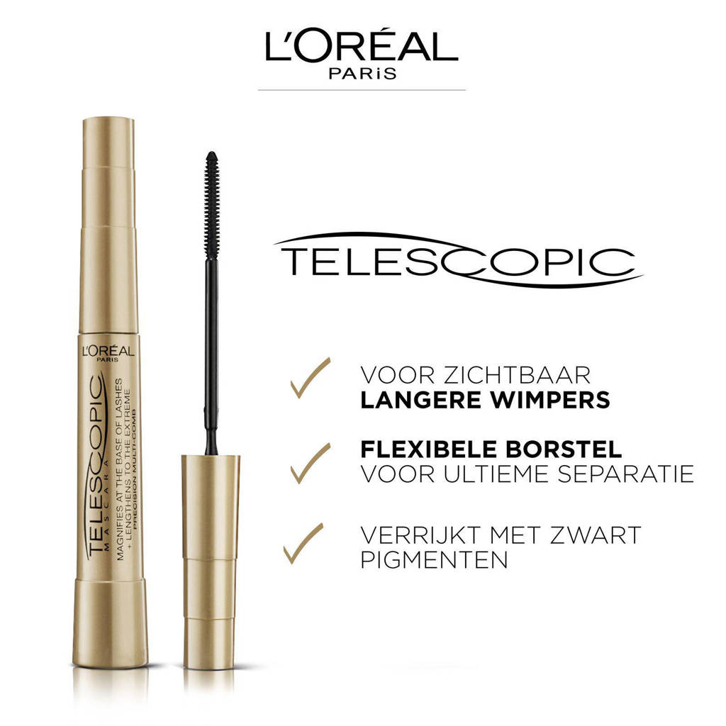 Fijne mascaraTelescopic mascara - Black