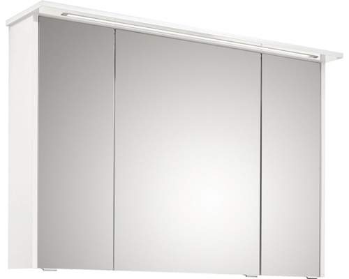 Pelipal xpressline 3261 spiegelkast, 105 x 16 x 72 cm, wit, 3-deurs, LED