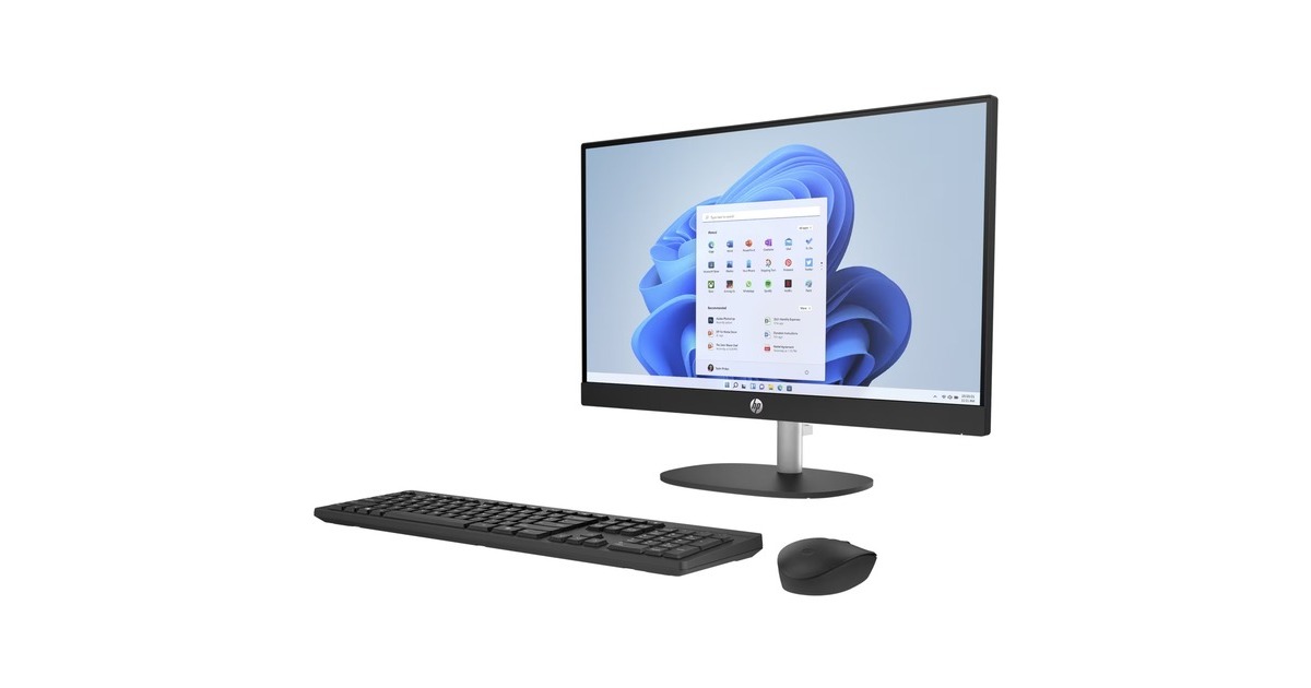 HP24-cr0050nd All-in-One (895R0EA) all-in-one pc  (Zwart | R5 7520U | Radeon Graphics | 8 GB | 512 GB SSD)