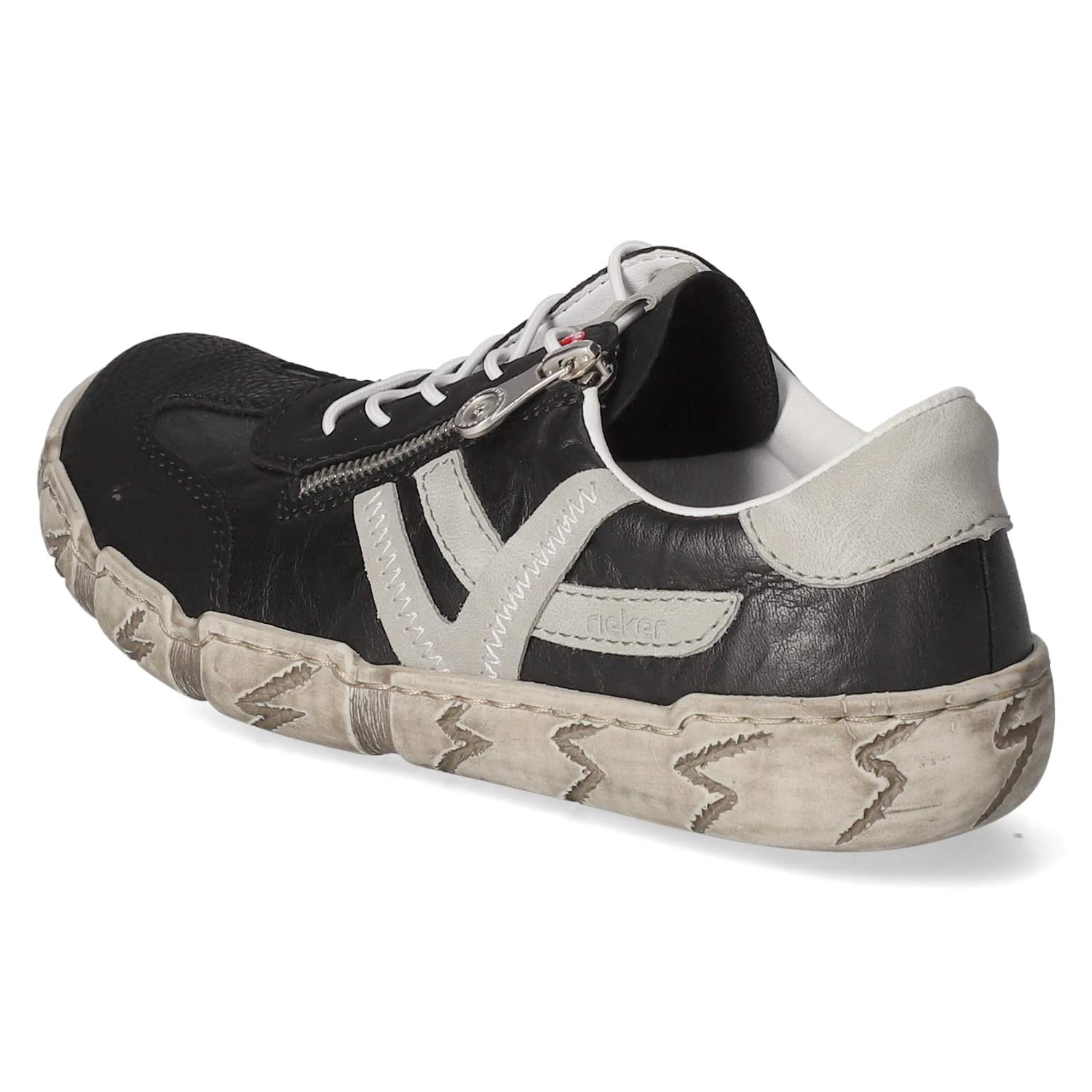 Rieker Slip On Sneaker - schwarz