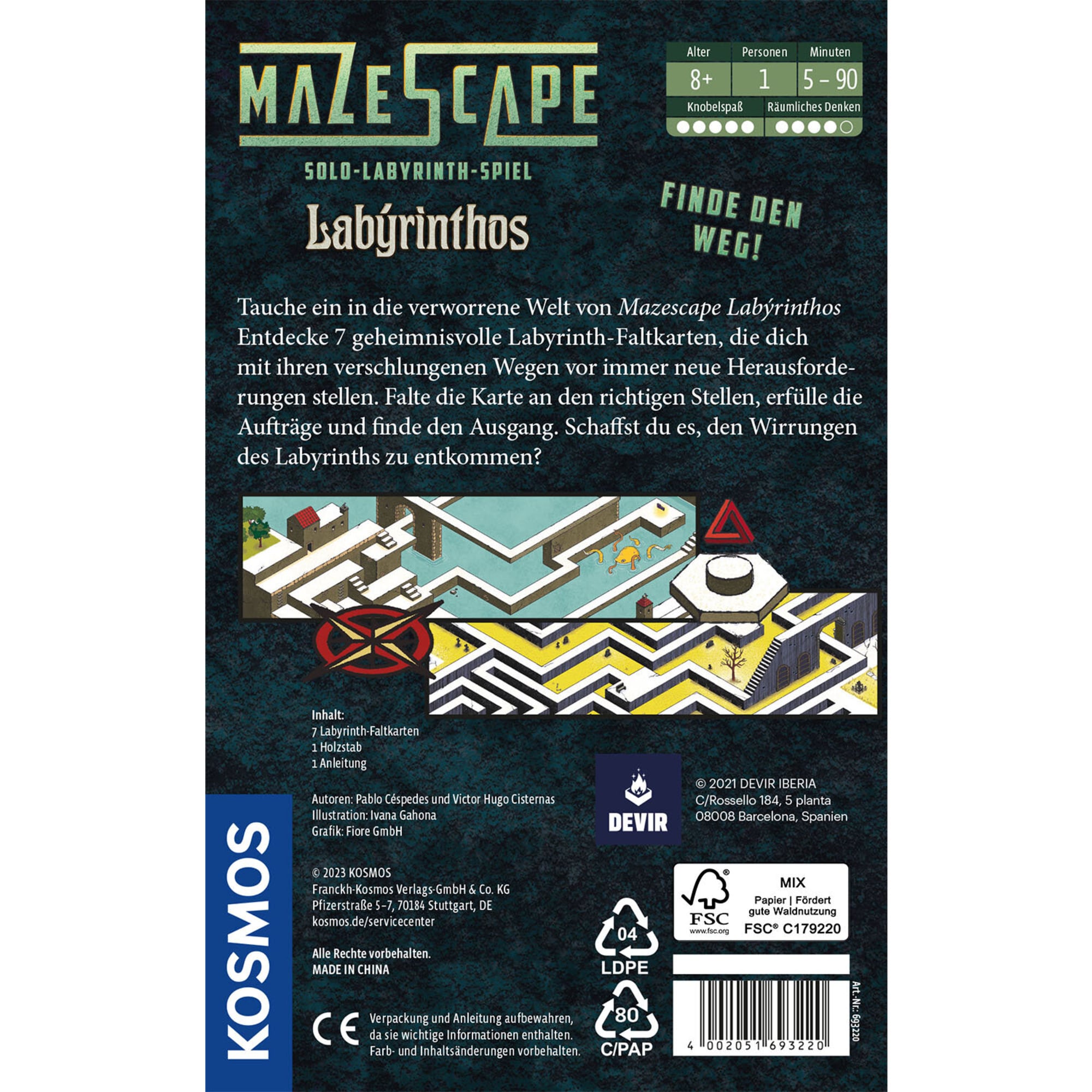 Kosmos Rätselspiel Mazescape Labyrinthos