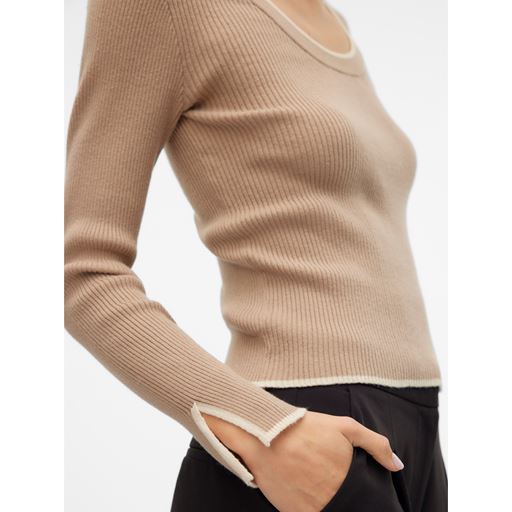 Vero Moda Joan Striktrøje, Silver Mink, L