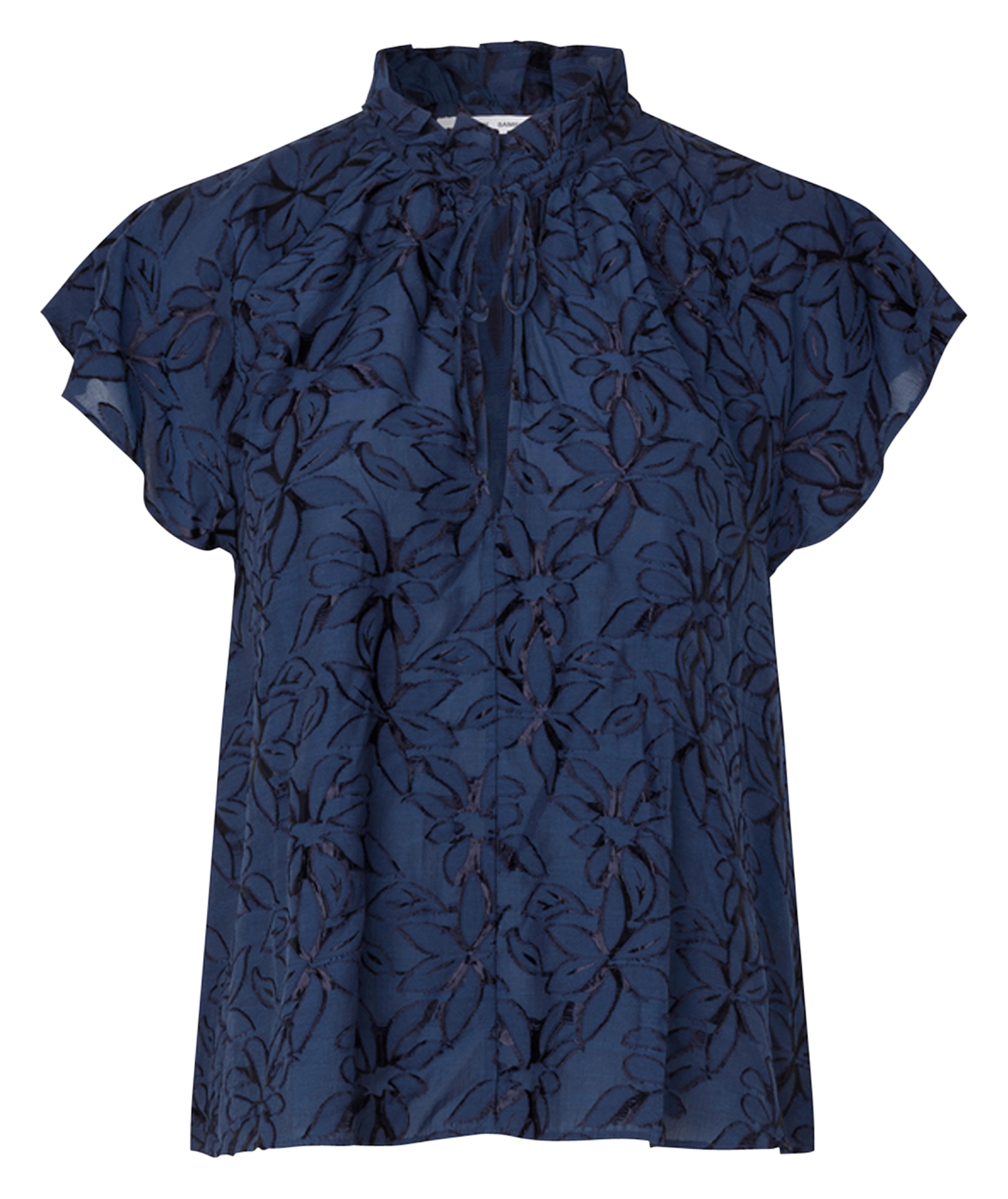 SAKAROOKH - Blouse col victorien | Bleu