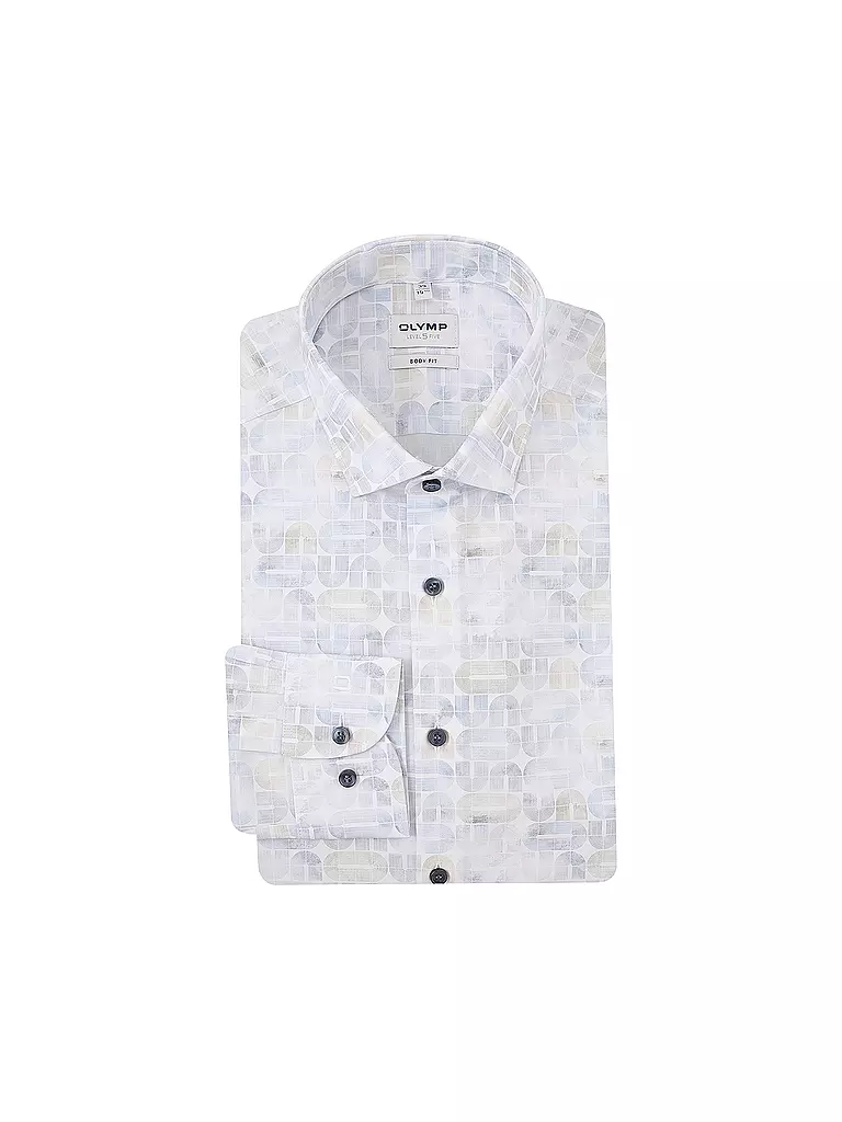 OLYMP LEVEL FIVE Hemd Body Fit beige