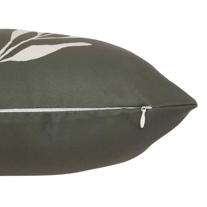 Housse de coussin d'extérieur rectangulaire TILEO Vert foncé