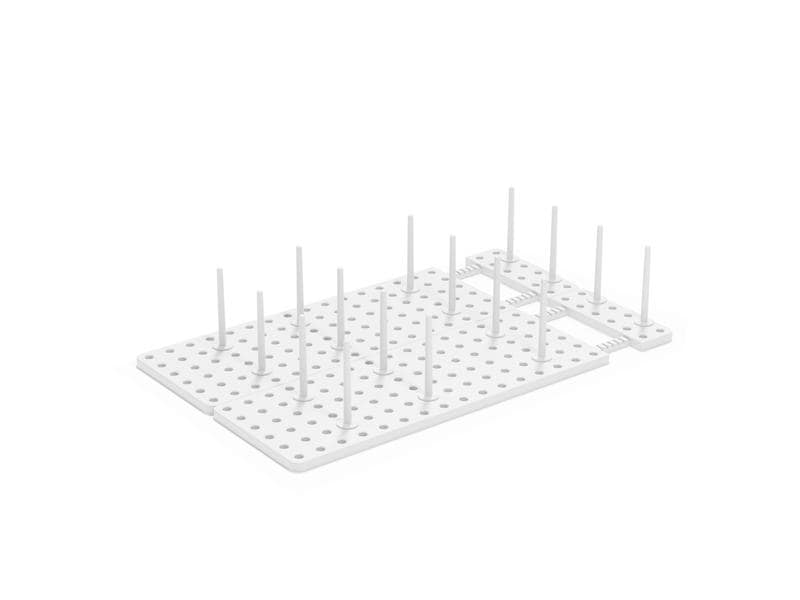 Umbra Abtropfgestell Peggy 2er Set, Weiss Schubladenorganizer oder Abtropfgitter