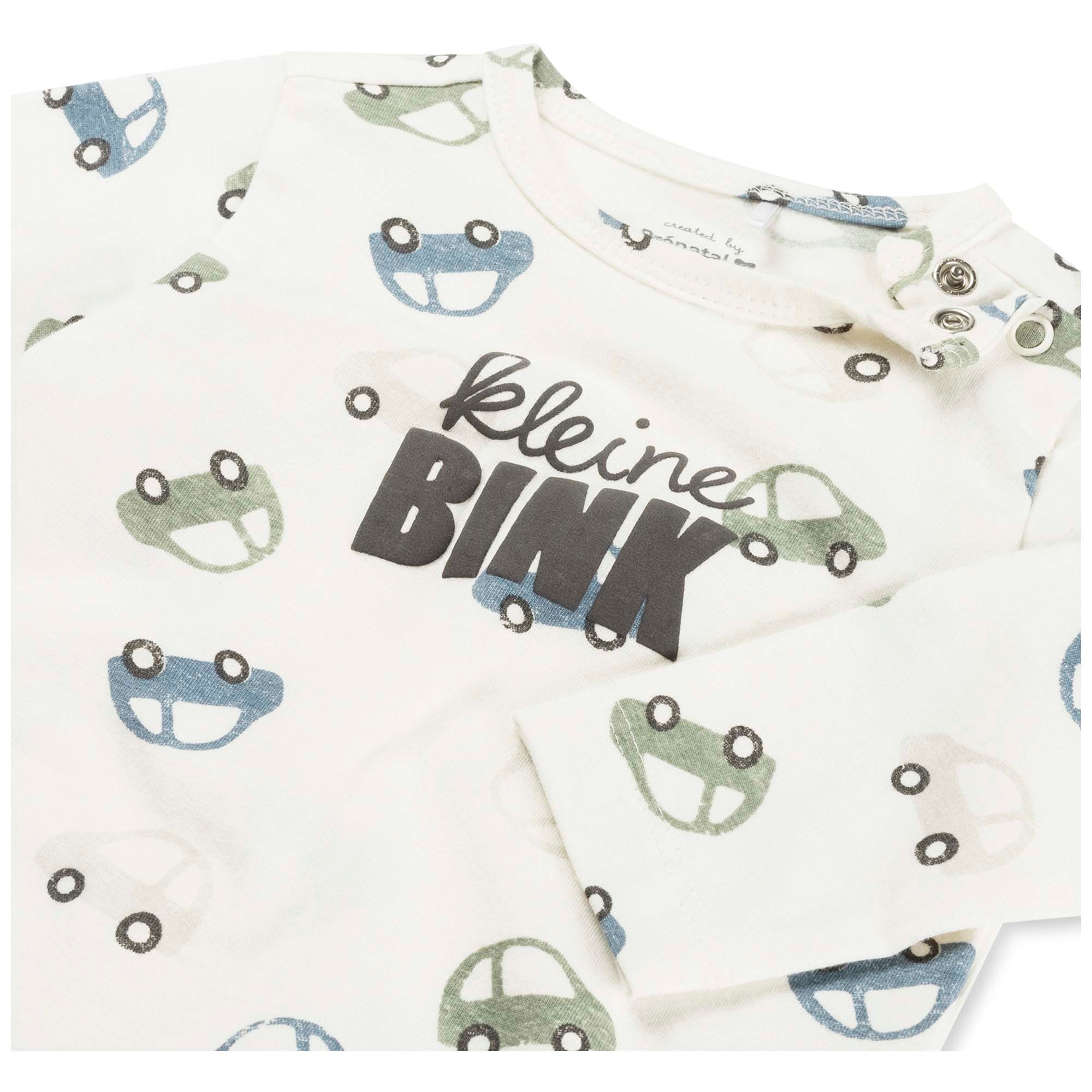 prénatal newborn shirt lange mouwen tekst wit