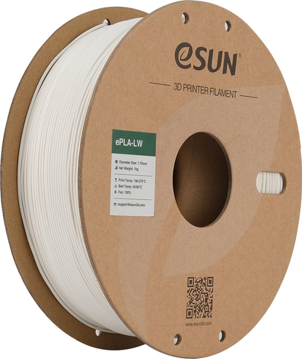 eSUN  PLA-LW White, 1,75 mm / 1000 g    Leichtes Filament für den Flugmodellbau