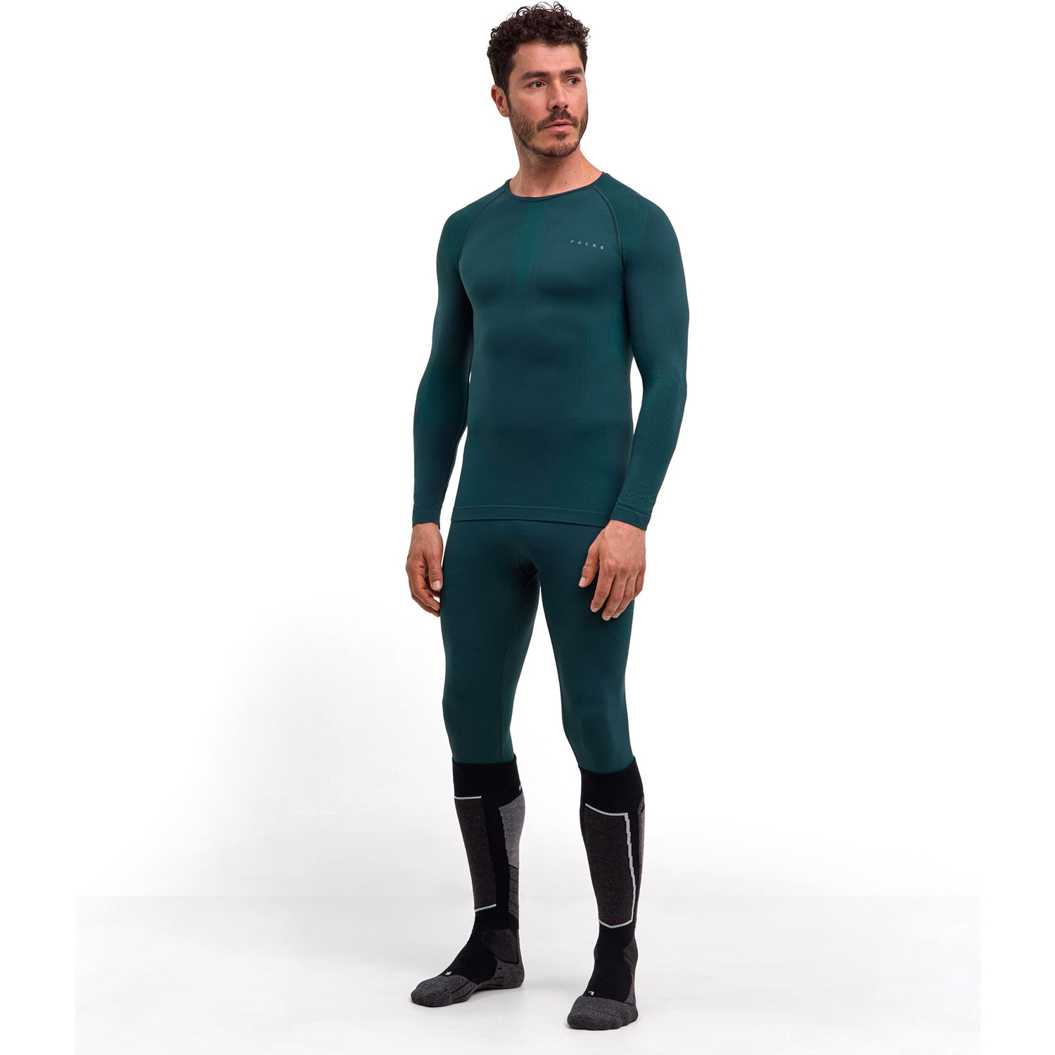 FALKE Warm Longsleeve T-Shirt Heren