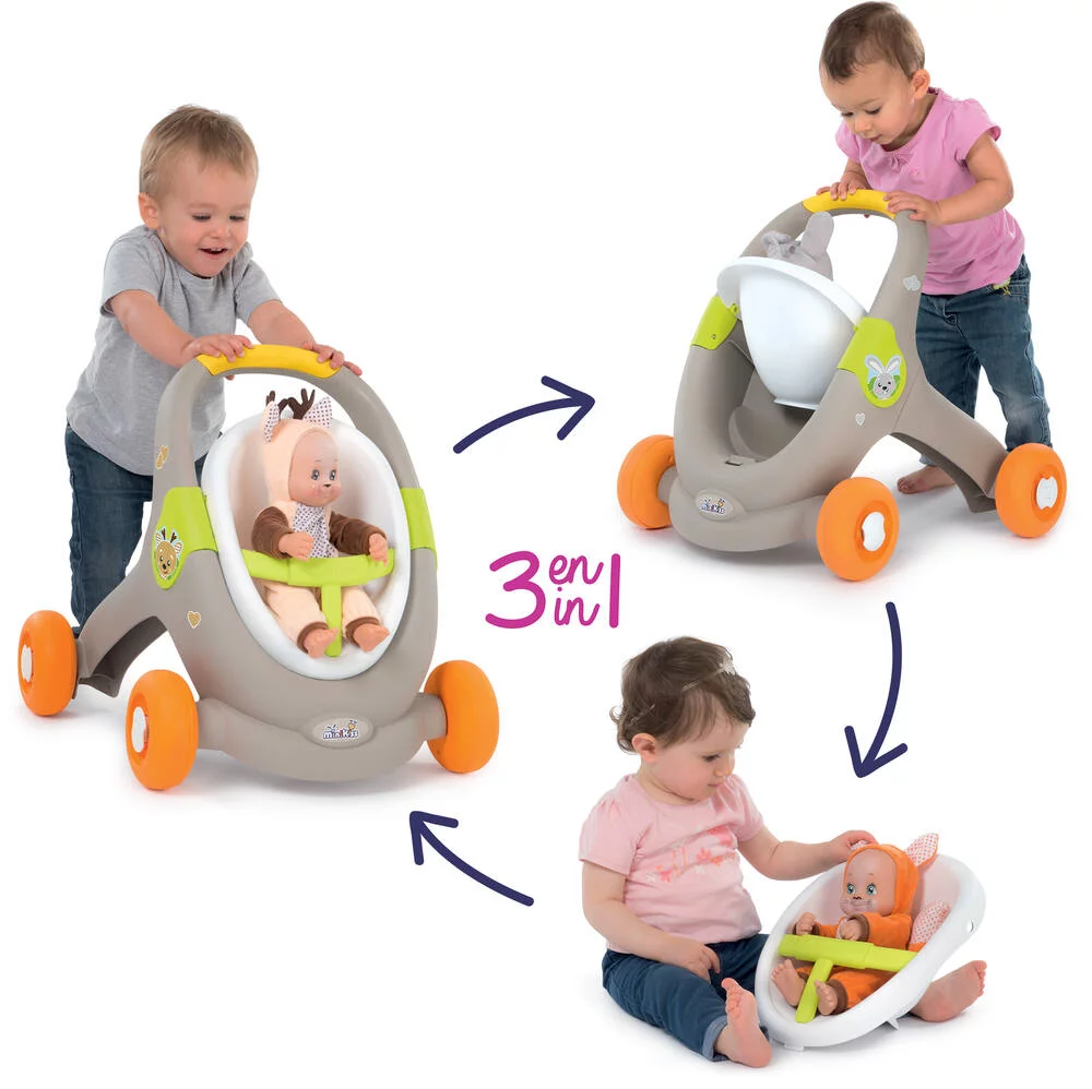 MINIKISS BABY WALKER 3 EN 1 ANIMAL