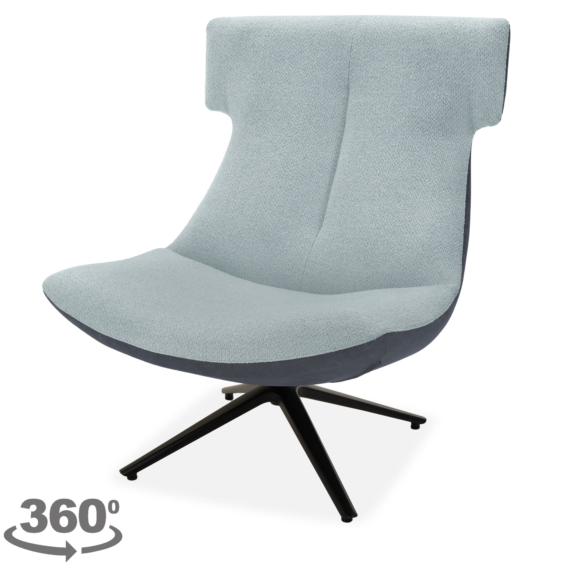 Draaifauteuil  Lowie B83 x D83 x H96 cm