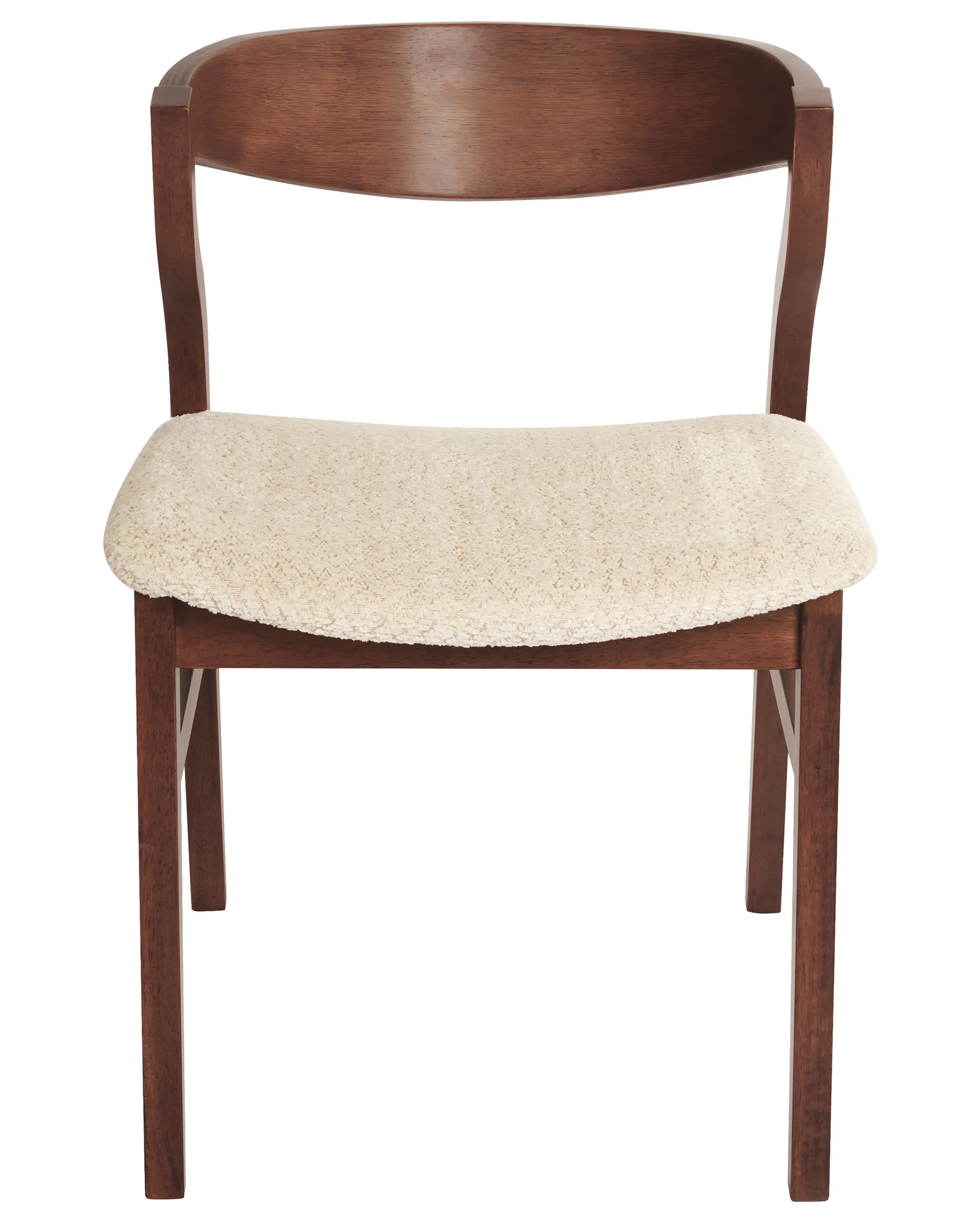 Set van 2 eetkamerstoelen MAROA Hout Lichtbeige