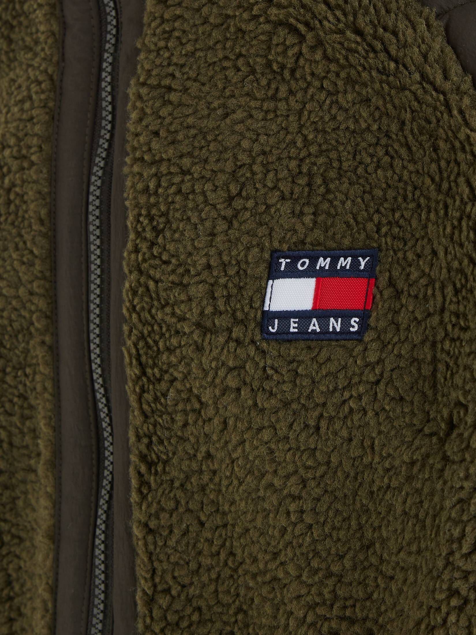 Tommy Jeans| Herren Jacke SHERPA mit Struktur-Mix Relaxed Fit