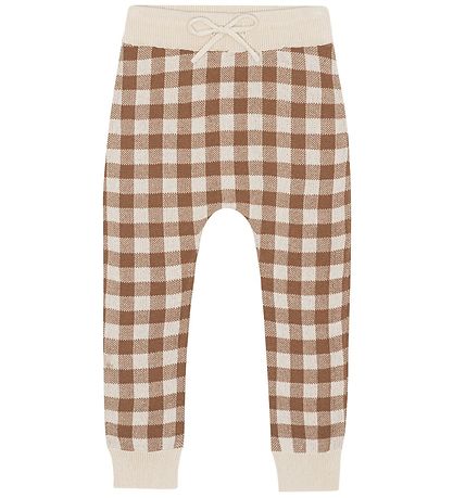 Monsieur Mini Leggings - Gingham - Offwhite/Toffee